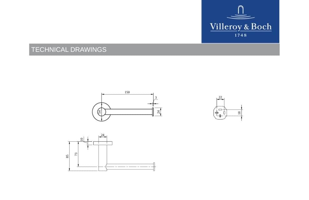 Villeroy & Boch Toilet Roll Holder Villeroy & Boch Elements Tender Toilet Roll Holder