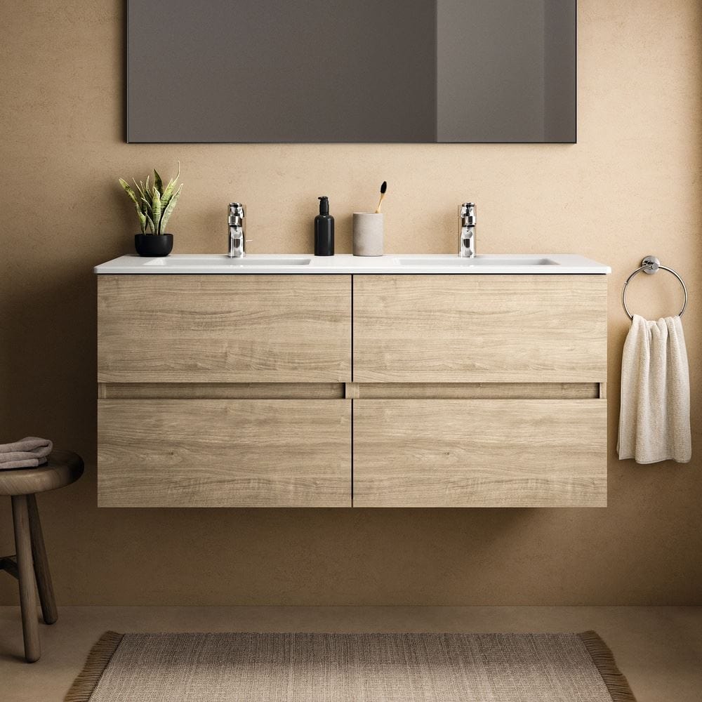 Ideal Standard Double Sink Vanity Unit Ideal Standard Eurovit+ 1200mm Wall Mounted Vanity Unit