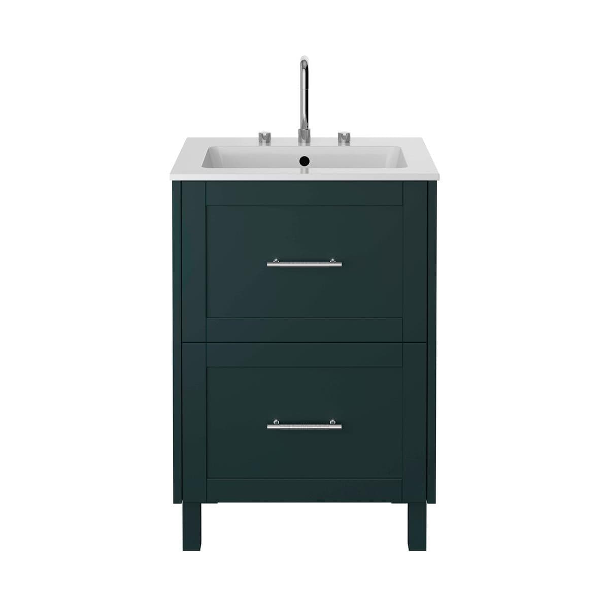 Heritage Floor Standing Vanity Unit Classic Green / 0 Heritage Lynton 600mm Floor Standing Vanity Unit with Basin