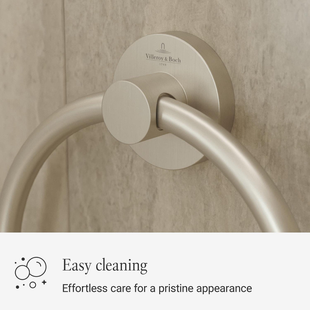 Villeroy & Boch Towel Rails and Rings Villeroy & Boch Elements - Tender Towel Ring