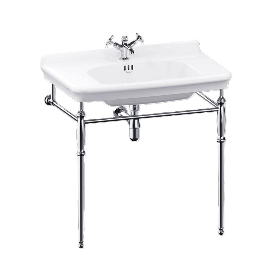 Burlington Wall Hung Basin 850mm / 1 / Chrome Washstand Burlington Guild Basin with Pedestal or Washstand