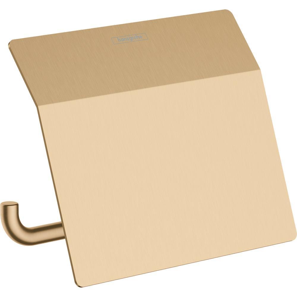 Hansgrohe Toilet Roll Holder Brushed Bronze Hansgrohe Addstoris Toilet Roll Holder with Cover