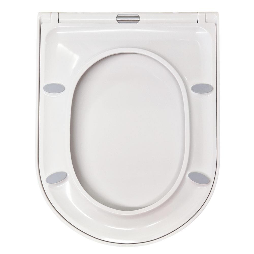 Britton Toilet Seat Britton Stadium Carbamide Soft Close Toilet Seat in Gloss White