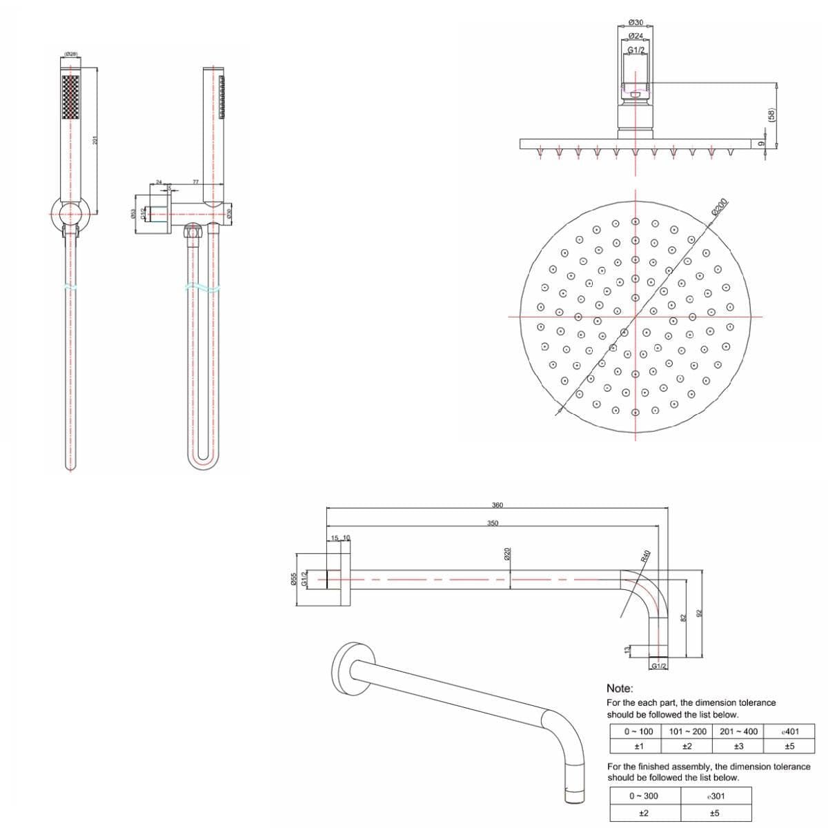 Crosswater Concealed Shower Set Crosswater Crossbox 2 Handle 2 Outlet Shower Bundle Version 2