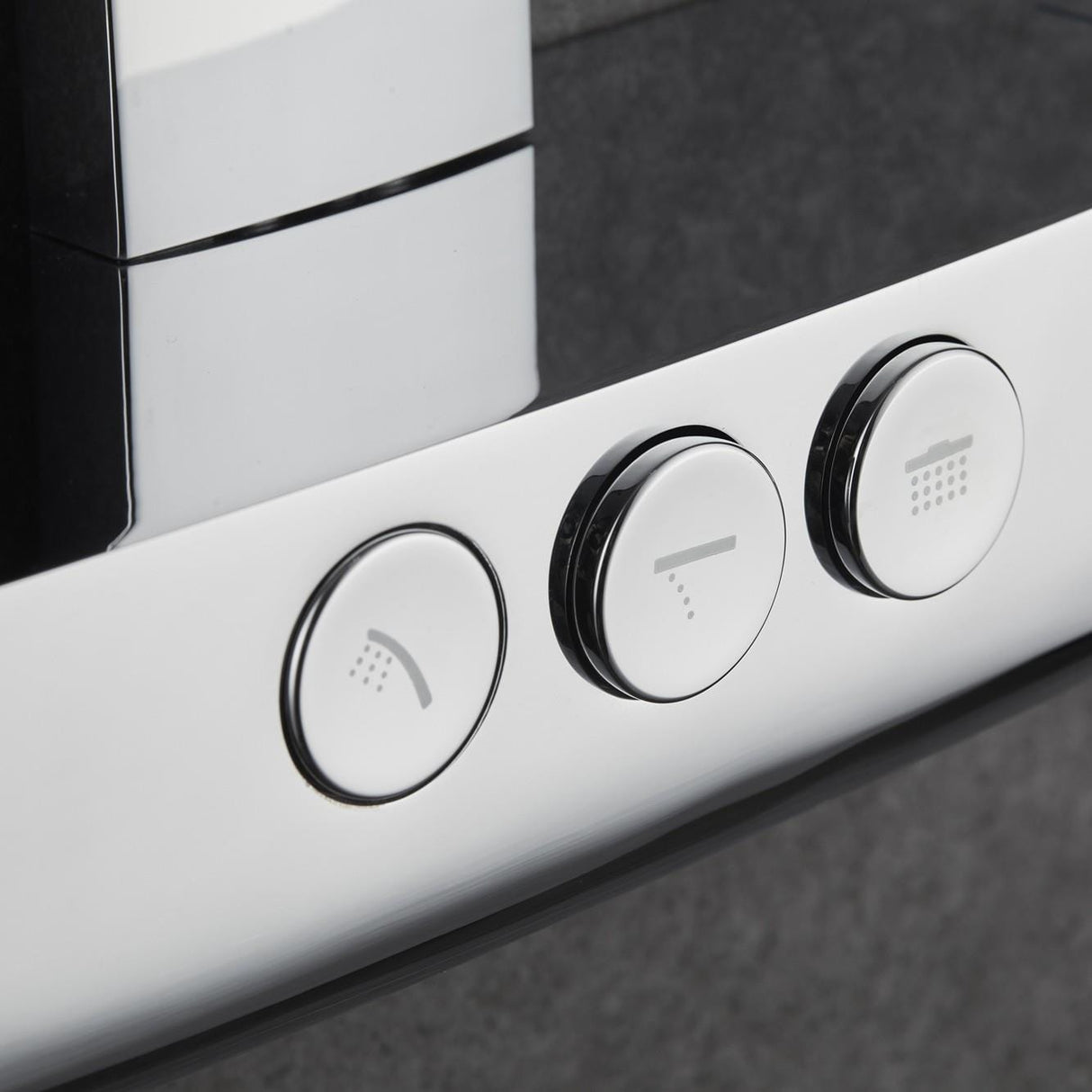 Flova Exposed Shower Set Flova Fusion GoClick Thermostatic Shower Valve Set with Riser, Rainshower Head and Shower Handset