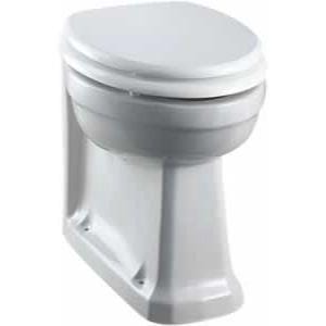 Burlington Back to Wall Toilet Burlington Back To Wall Traditional Toilet in White
