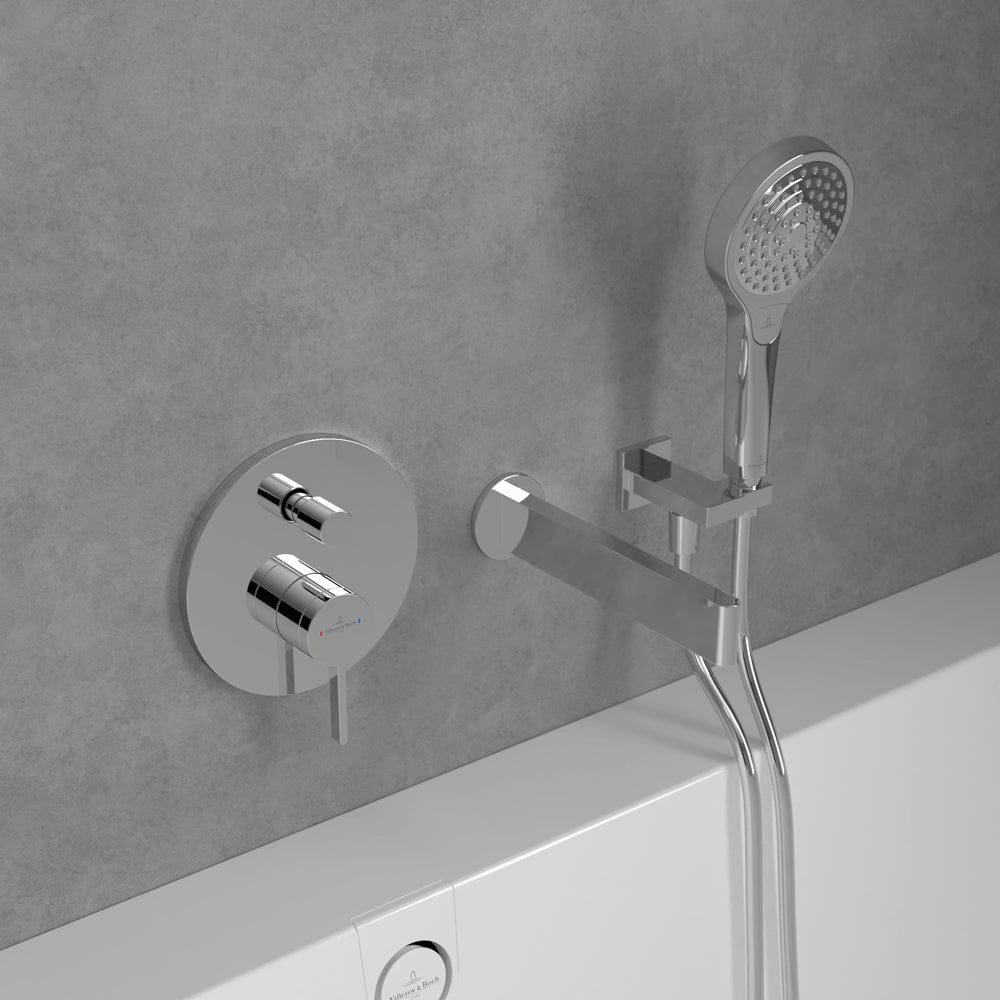 Villeroy & Boch Concealed Shower Valve Villeroy & Boch Dawn Concealed 2-Outlet Single Lever Trim Set