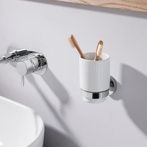 Crosswater Toothbrush Holder Crosswater Central Tumbler Holder in Chrome
