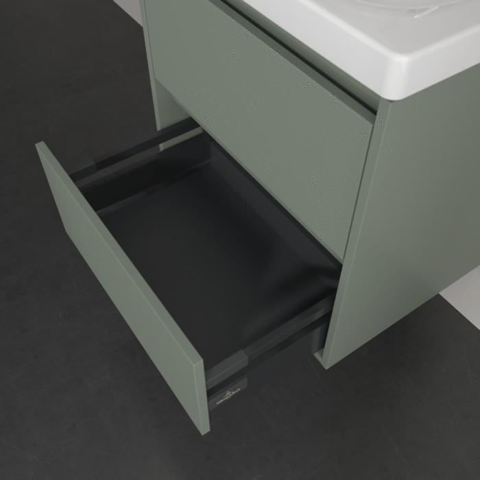 Villeroy & Boch Wall Mounted Vanity Unit Villeroy & Boch Skyla Wall Mounted 600mm Two Drawer Vanity Unit with Basin