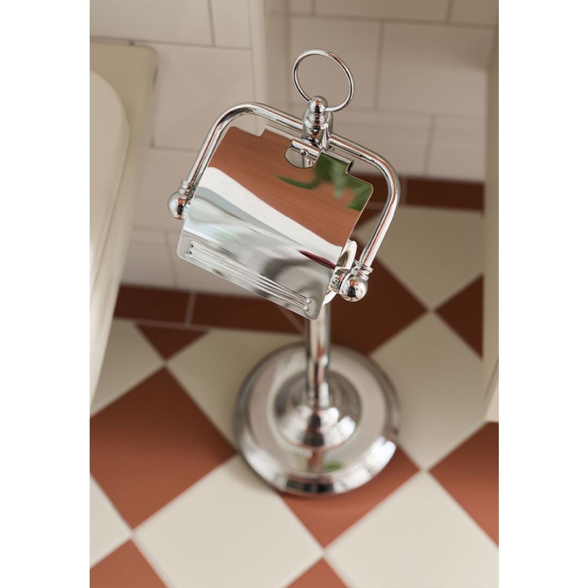 Miller Toilet Roll Holder Miller Signature Freestanding Traditional Toilet Roll Holder with Cover