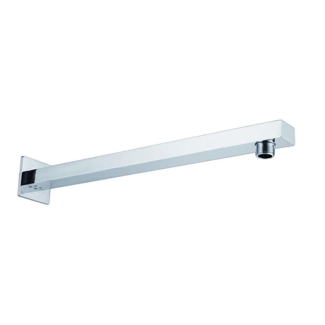 Aquarius Fixed Shower Arm Chrome Aquarius RainLux Square Wall Shower Arm