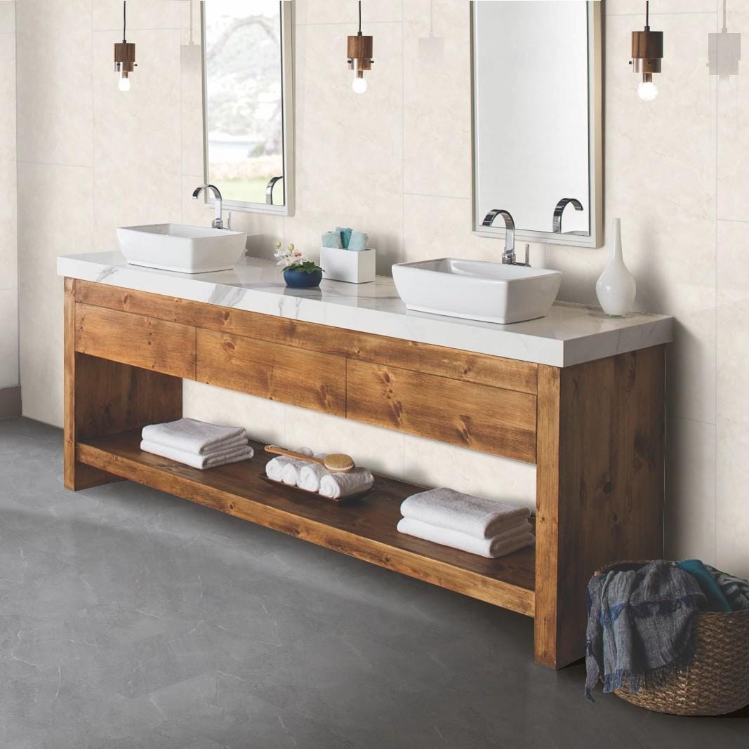 Multipanel Click Flooring Multipanel Click Drop 1.64M² Interlocking Vinyl Floor Tiles with Grout Edge - Monza