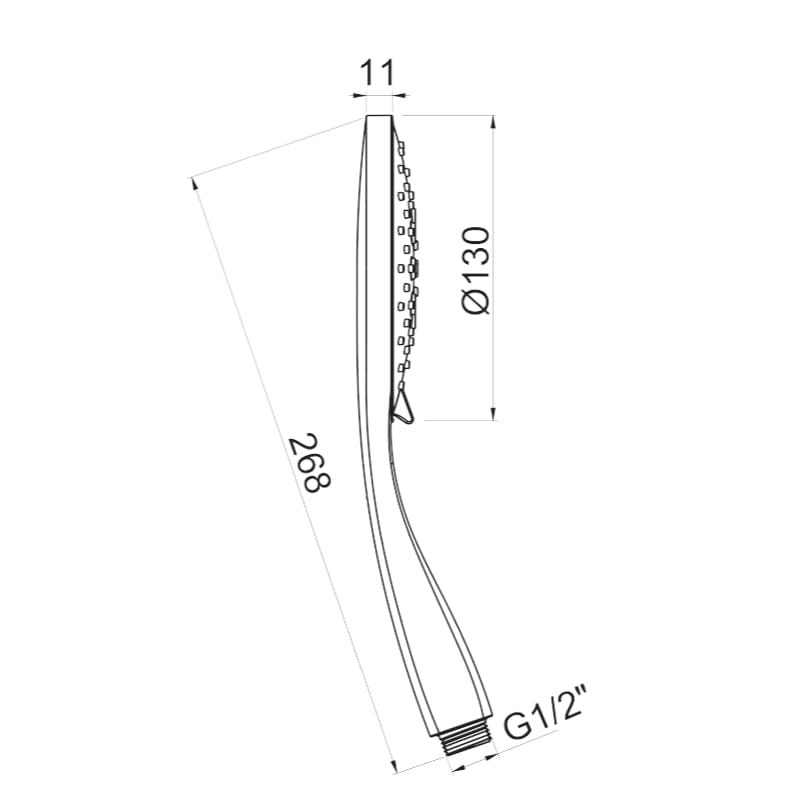 Crosswater Shower Handset Crosswater MPRO 3 Mode Shower Handset