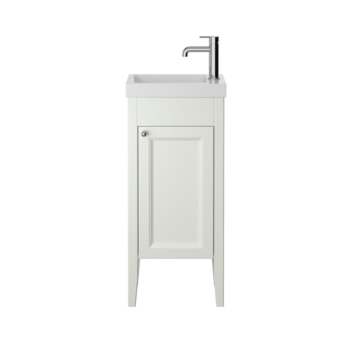 Heritage Cloakroom Vanity Unit Chantilly Heritage Caversham 400mm Floor Standing Cloakroom Unit with 1 Tap Hole Basin