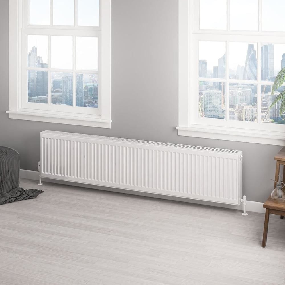 Aquarius Type 22 400 x 1800mm Aquarius Type 22 Compact Panel Radiator in Gloss White