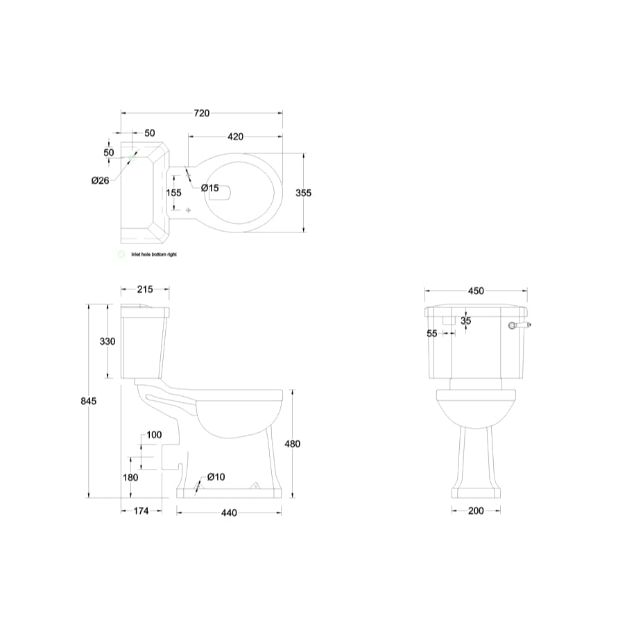 Burlington Comfort Height Toilet Burlington Regal Comfort Height Close Coupled Toilet