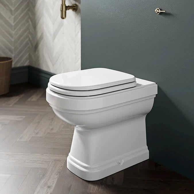 Burlington Riviera Back to Wall Toilet with Soft Close Seat