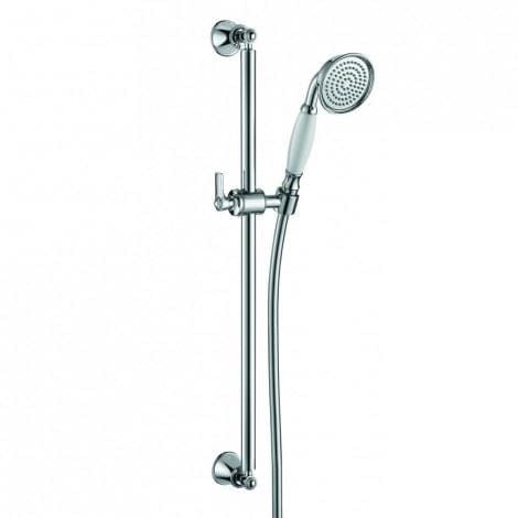 Flova Shower Riser Rail Diamond Chrome Flova Liberty Slide Rail with Shower Set