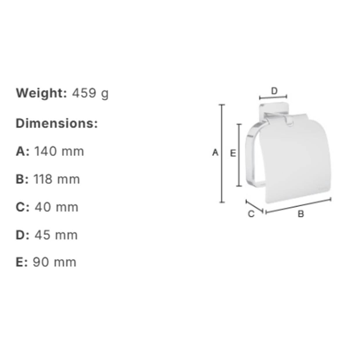 Smedbo Toilet Roll Holder Smedbo Ice Toilet Roll Holder with Cover in Chrome