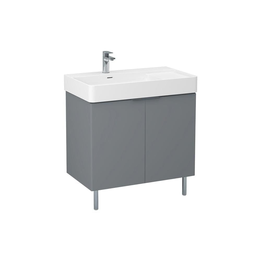 Imex Floor Standing Vanity Unit Imex Blade Floor Standing 800mm Double Door Vanity Unit with Basin