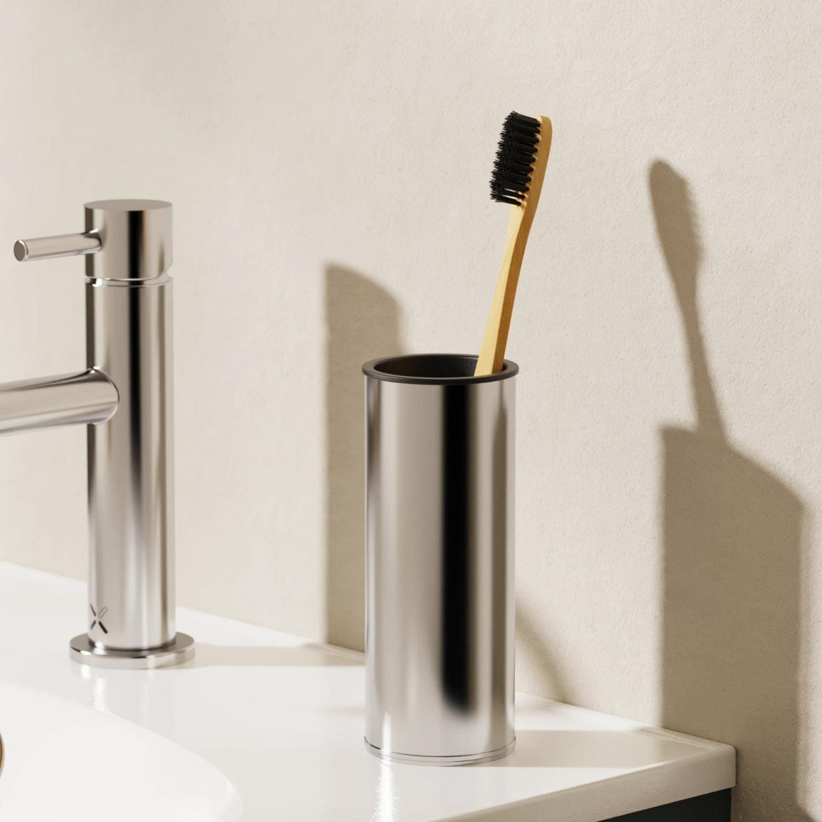 Crosswater Toothbrush Holder Chrome Crosswater MPRO Freestanding Tumbler