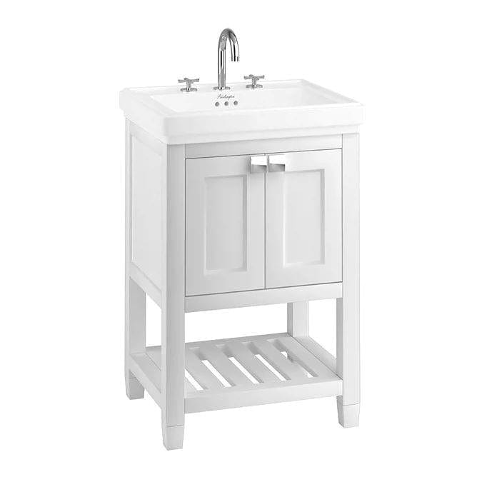 Burlington Floor Standing Vanity Unit Burlington Riviera Floor Standing 580mm Vanity Unit with Square Basin