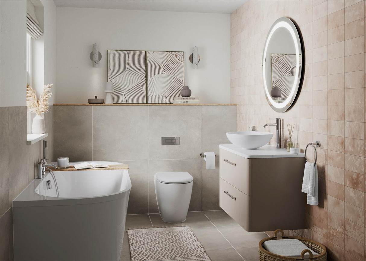Britton Back To Wall Toilet Britton Milan Rimless Back To Wall Toilet With Soft Close Seat in Gloss White