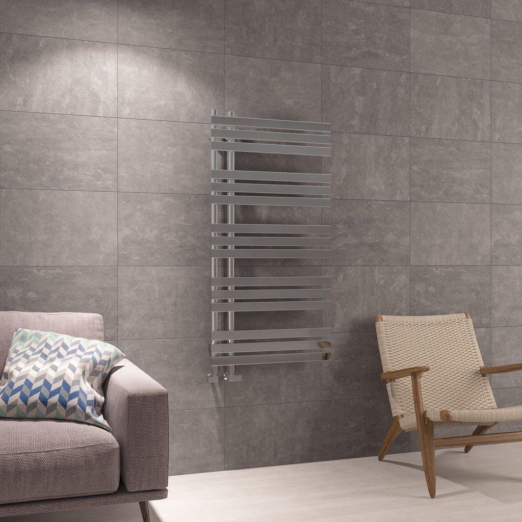 Eastbrook Designer Towel Radiator Eastbrook Leonardo Straight Vertical Heated Towel Rail in Chrome