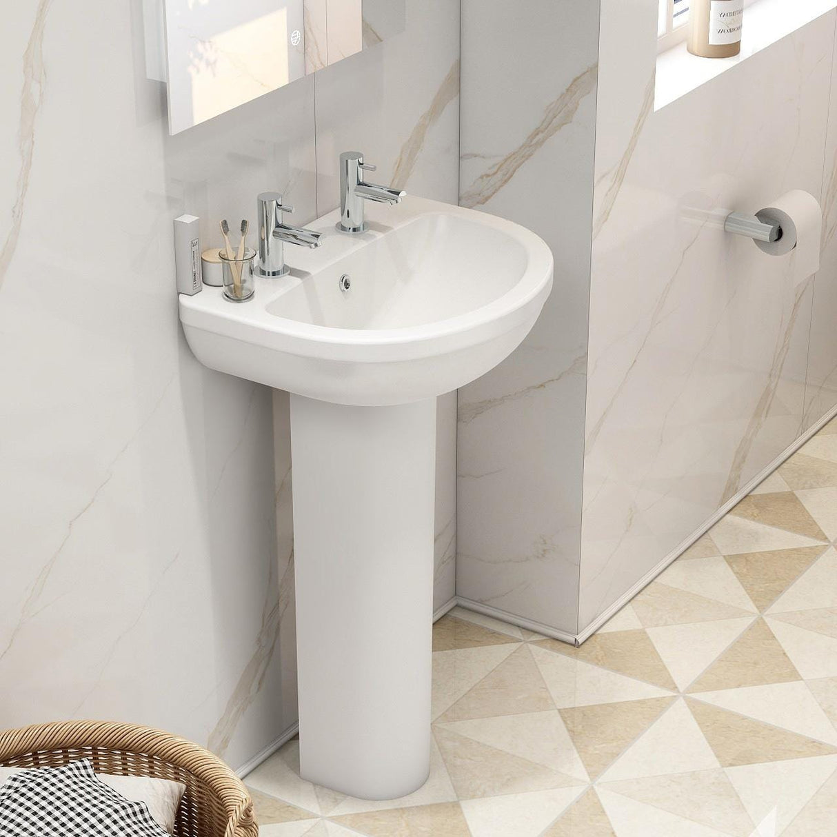 Imex Pedestal Basin 2 / Yes Imex Ivo 500mm Basin