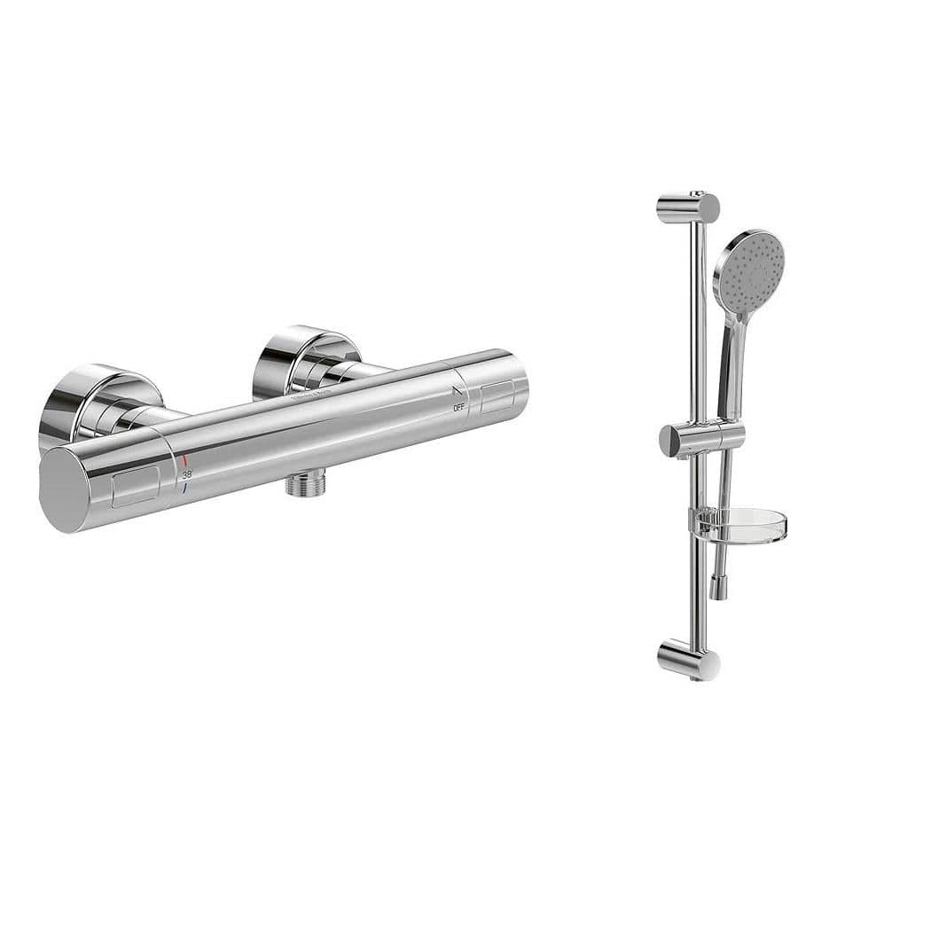 UK Bathroom Store Exposed Shower Set Villeroy & Boch Thermostatic Exposed Shower Mixer Set