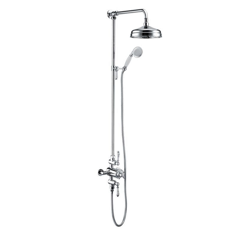 Aquarius Shower Set Chrome Aquarius Chic Thermostatic Exposed Adjustable Shower Kit