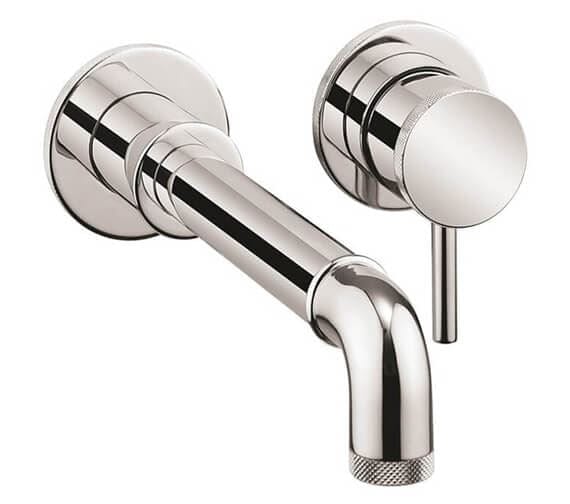 Crosswater Wall Mounted Basin Tap Crosswater MPRO Industrial 2 Hole Wall Mounted Basin Mixer Tap