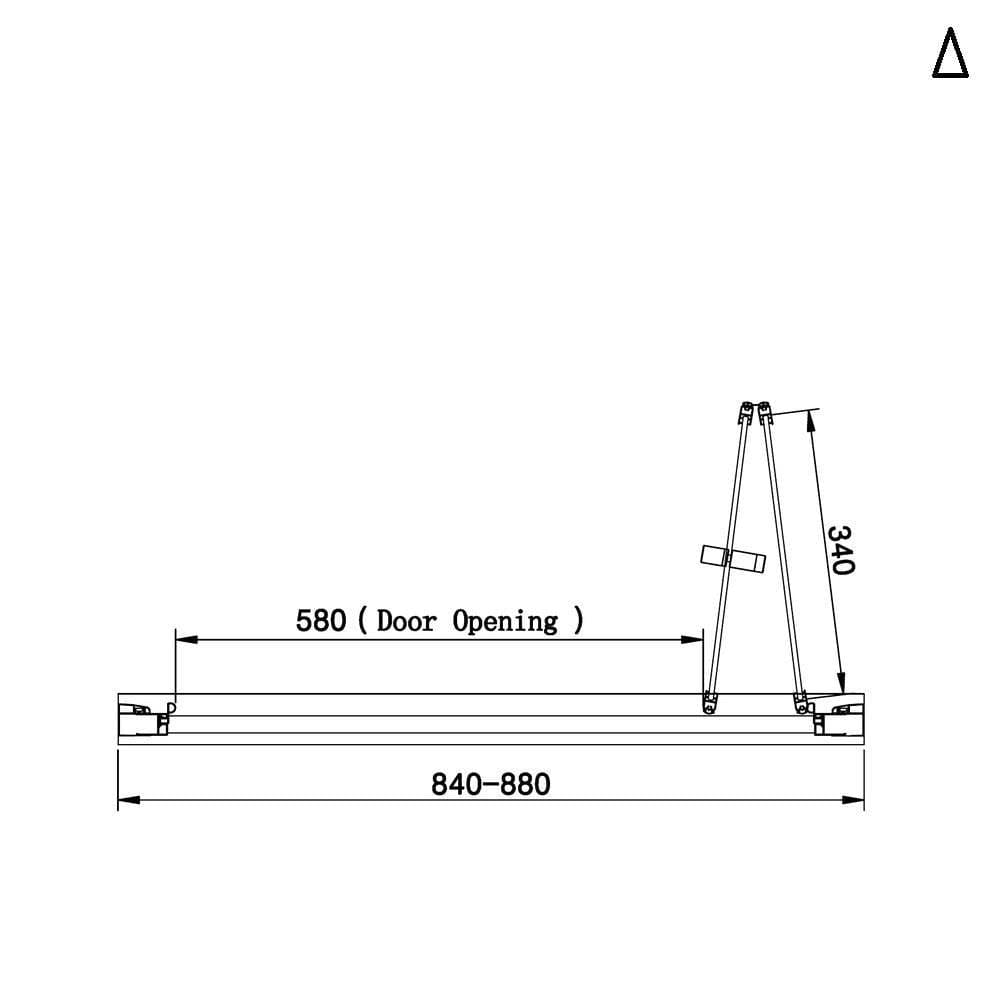 Eastbrook Bi-Fold Shower Door Eastbrook Vantage 2000 Bi-Fold Shower Door