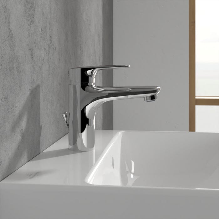 Villeroy & Boch Mono Basin Tap Villeroy & Boch O.Novo Start Single Lever Basin Mixer Tap with Pop-Up Waste in Chrome