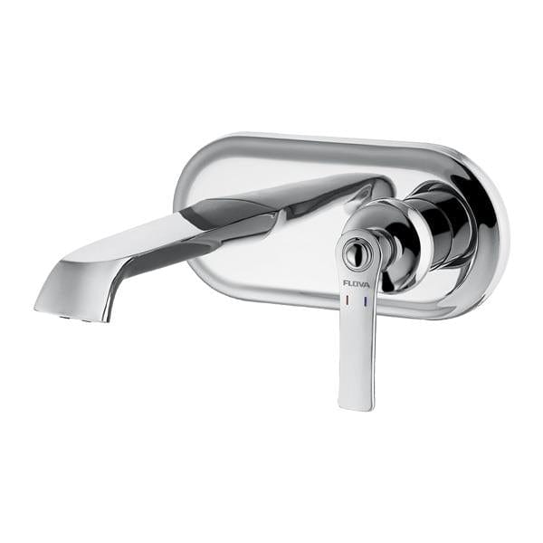 Flova Wall Mounted Basin Tap Diamond Chrome Flova Liberty Concealed Basin Mixer Tap with Clicker Waste