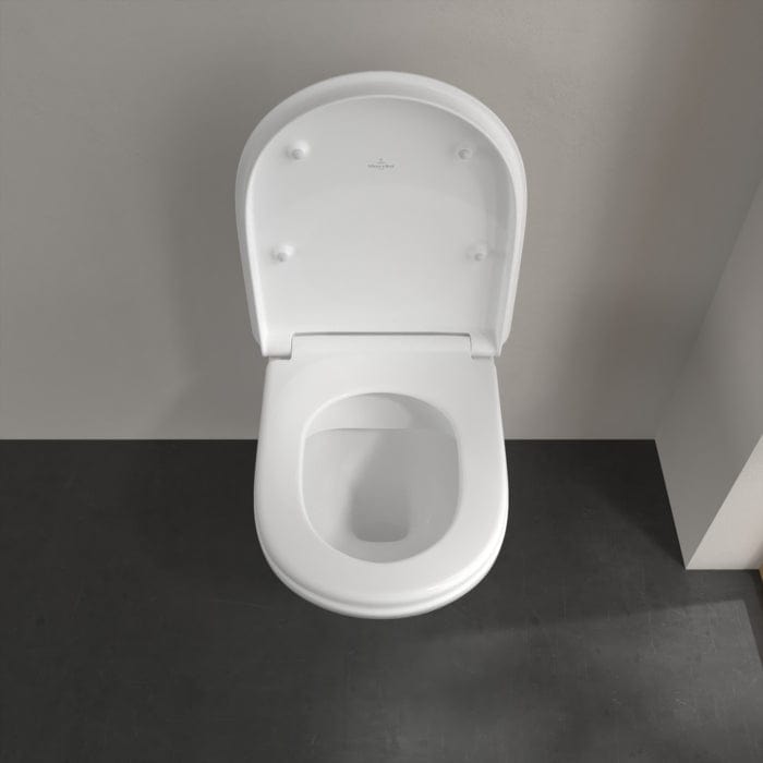 Villeroy & Boch Toilet Seat Villeroy & Boch ViCare Soft Closing, Quick Release Toilet Seat in White Alpin