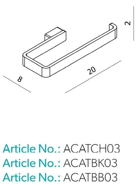 HiB Towel Rails and Rings HiB Atto Towel Ring
