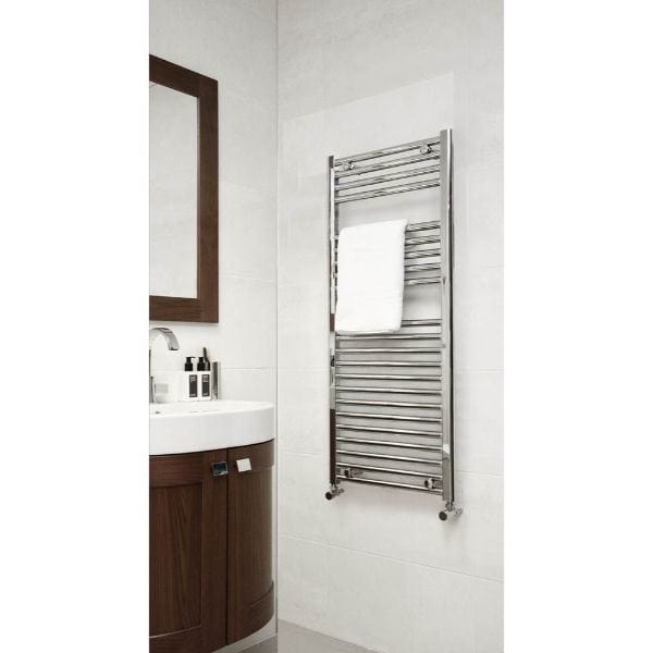 Vogue 1200 x 500 / Central Heating Vogue Focus Straight Towel Rail in Chrome