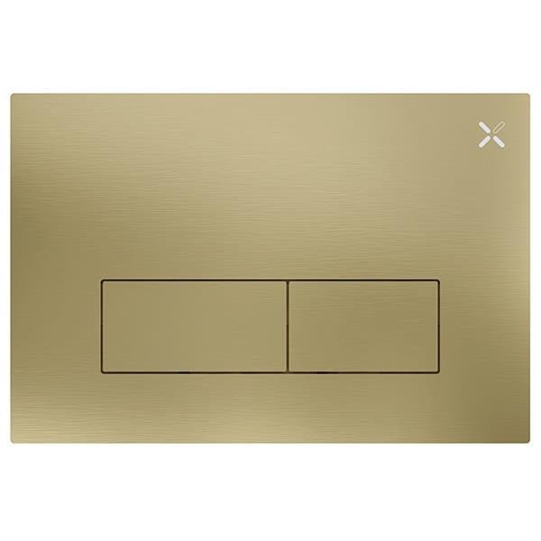 Crosswater Flush Plate Brushed Brass Crosswater MPRO Stainless Steel Flush Plate