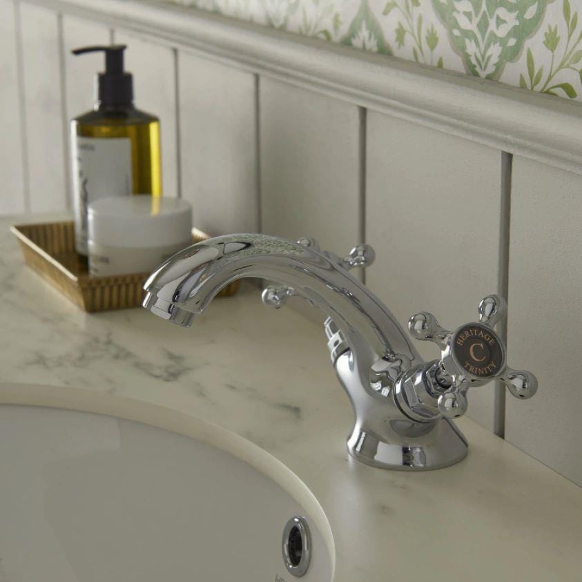 Heritage Mono Basin Tap Heritage Trinity Mono Basin Mixer Tap in Chrome