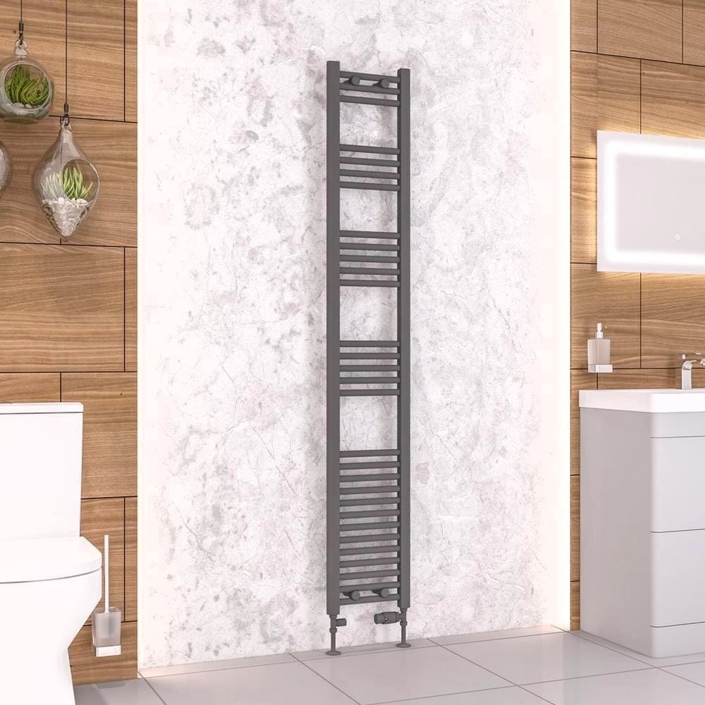 Eastbrook Wendover Straight Heated Towel Rail in Anthracite