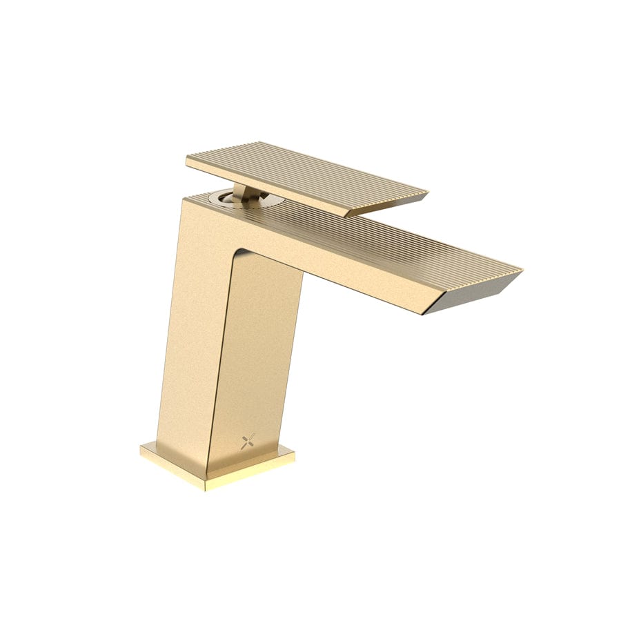 Crosswater Mono Basin Tap Brushed Brass Crosswater Limit Mono Basin Mixer Tap
