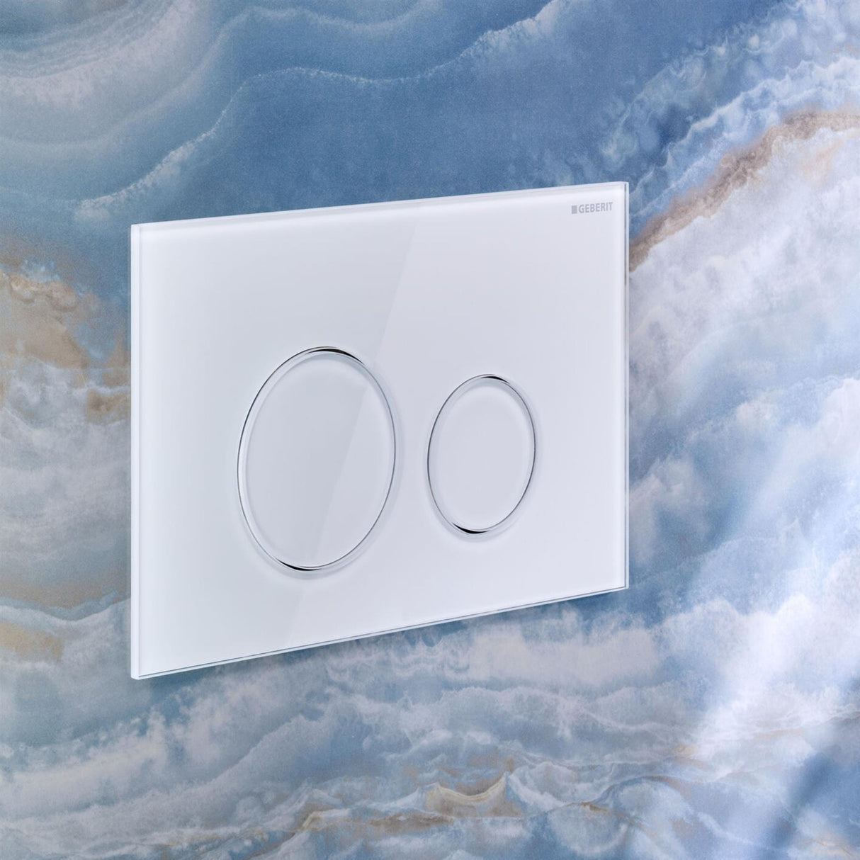 Geberit Flush Plate Geberit Sigma Round Glass Flush Plate