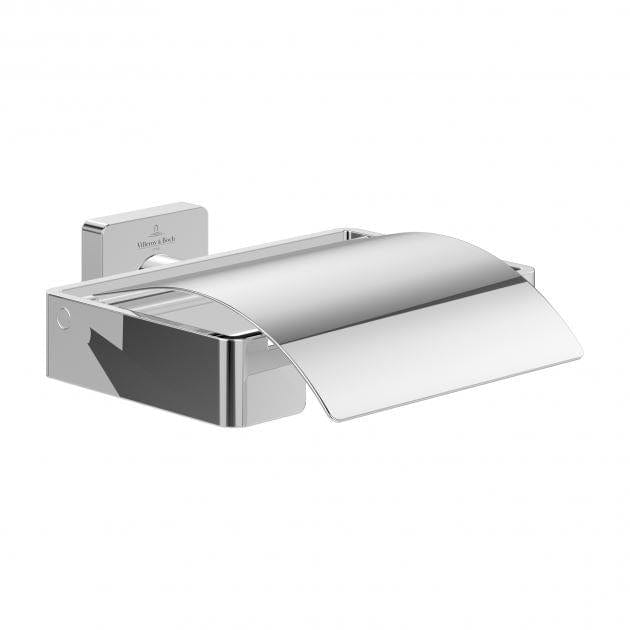 Villeroy & Boch Toilet Roll Holder Chrome Villeroy & Boch Elements Striking Toilet Roll Holder With Cover