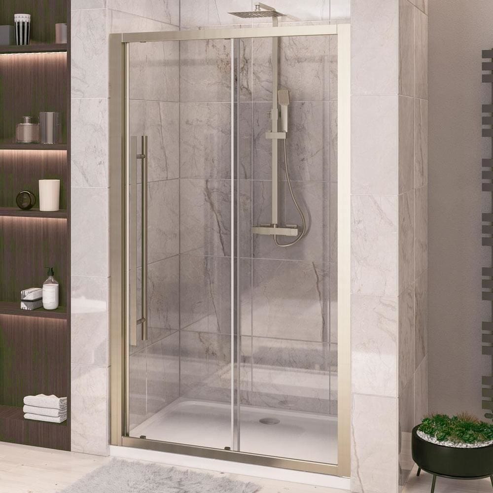 Eastbrook Sliding Shower Door Brushed Brass / 1600mm Eastbrook Vantage 2000 Sliding Shower Door
