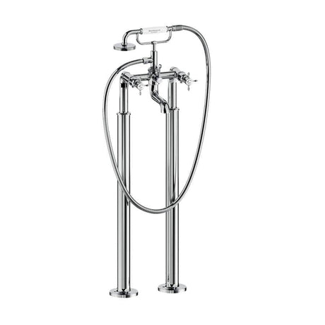 UK Bathroom Store Freestanding Bath Filler Chrome Burlington Guild Floor Standing Bath Shower Mixer
