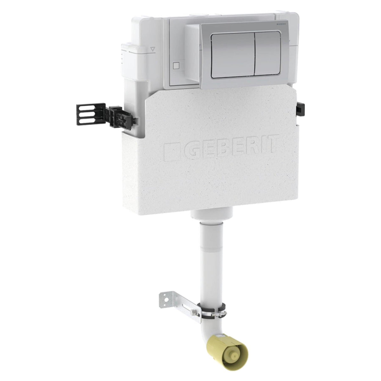 Geberit Concealed Cistern Square Plate in Chrome Geberit Duofix Alpha 1090mm Concealed Cistern