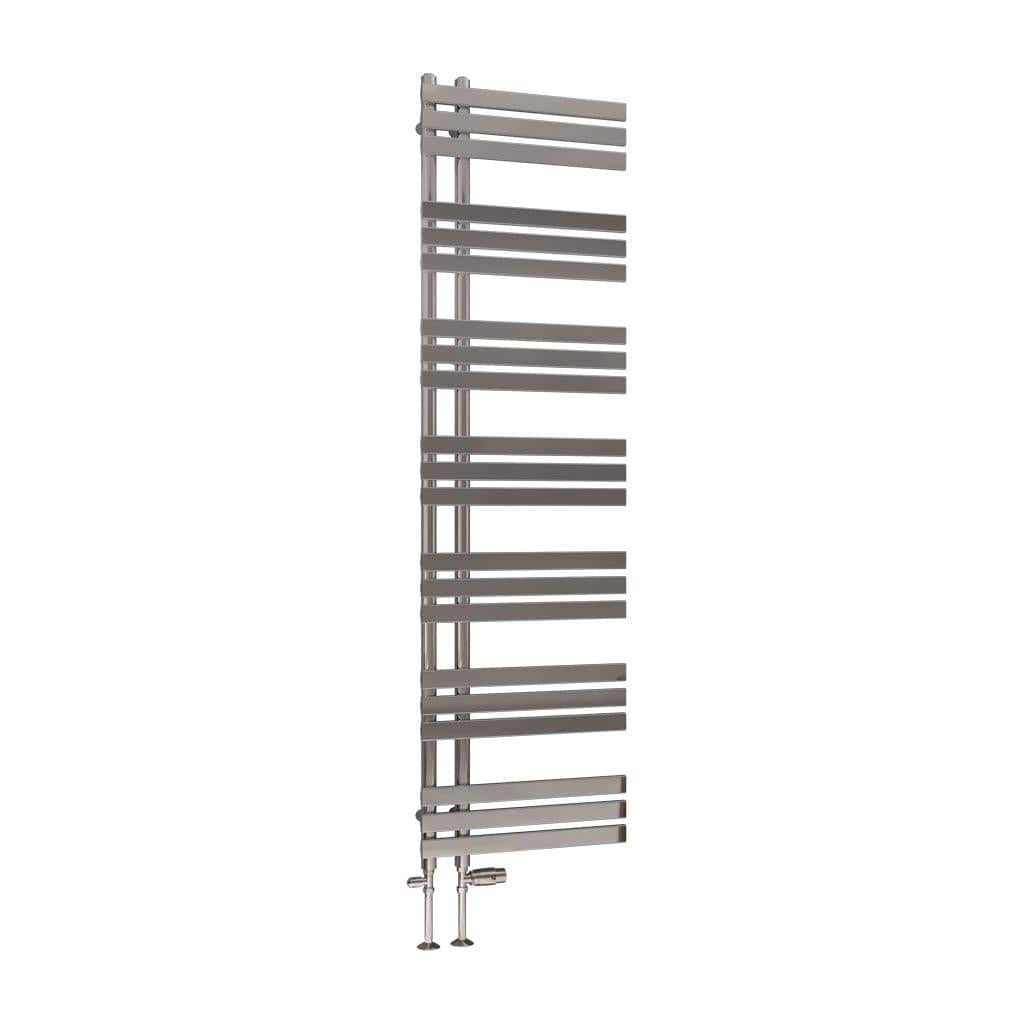 Eastbrook Designer Towel Radiator 1800 x 500mm / Dual Fuel Eastbrook Leonardo Straight Vertical Heated Towel Rail in Chrome