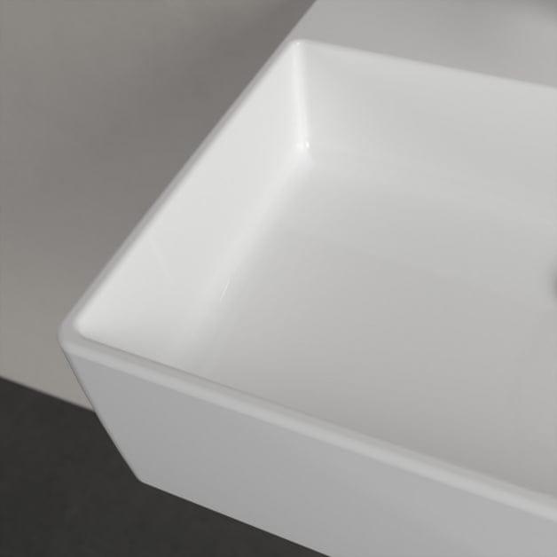 Villeroy & Boch Wall Hung Basin Villeroy & Boch Memento 2.0 Wall Hung Basin with Overflow in White Alpin