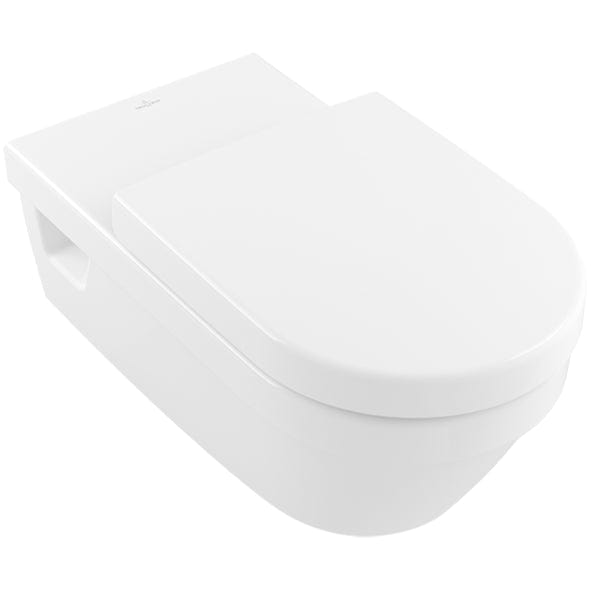 Villeroy & Boch Toilet Seat Villeroy & Boch ViCare Soft Closing, Quick Release Toilet Seat in White Alpin